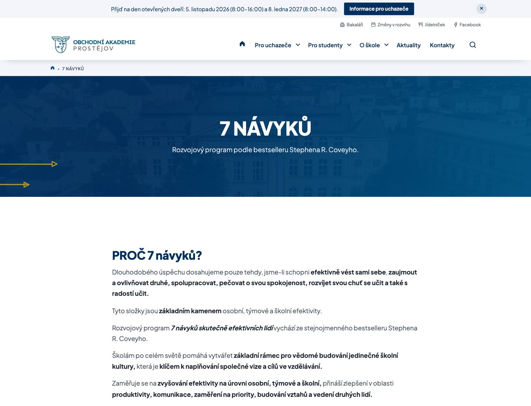 Sekce Text na webu